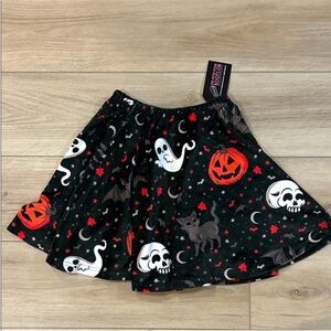 NWT ArtsCow velvet Halloween skirt size XS